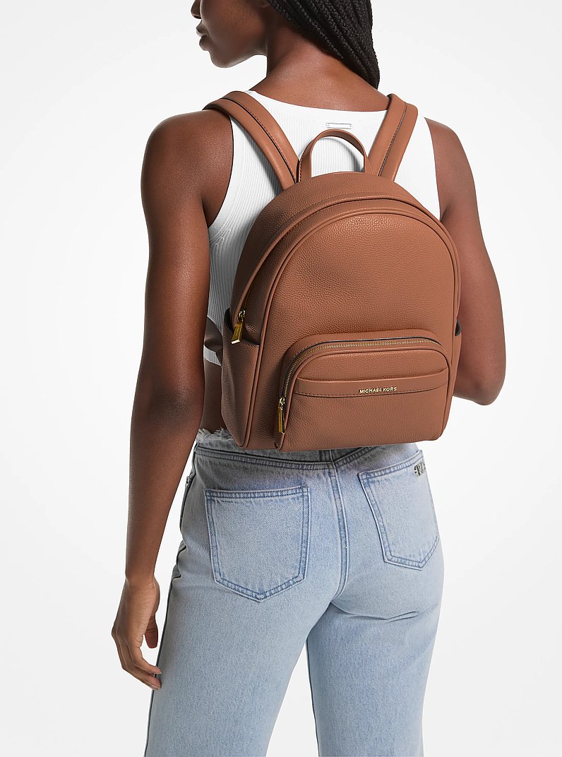Mochila Bex mediana de piel granulada in LUGGAGE | Michael Kors