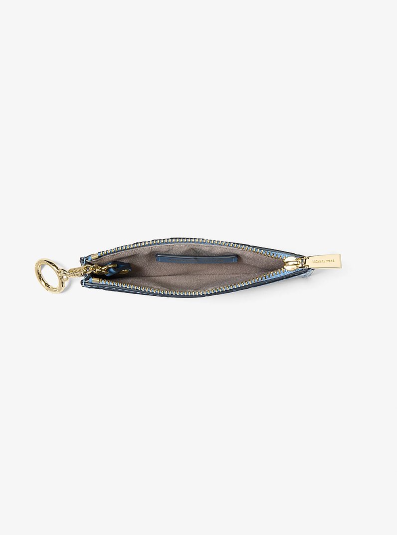 Jet Set Small Crocodile Embossed Leather Card Case