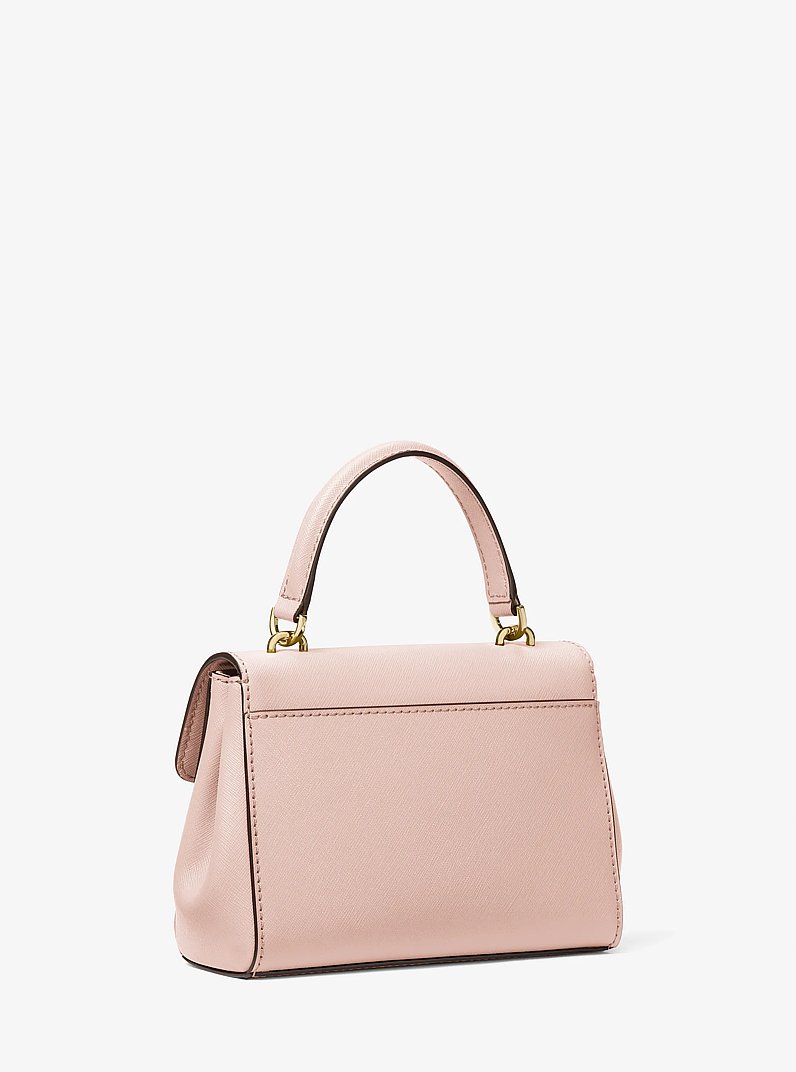 Ava Extra-Small Saffiano Leather Crossbody in SOFT PINK | Michael Kors