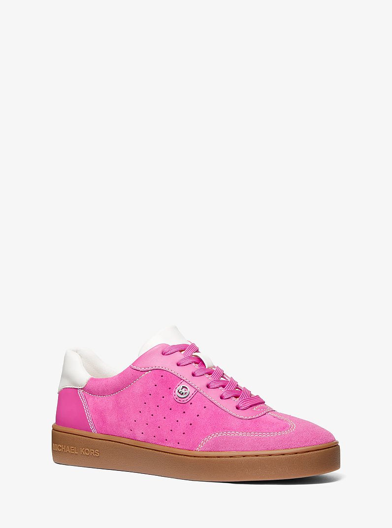 Scotty Suede Sneaker in CERISE | Michael Kors