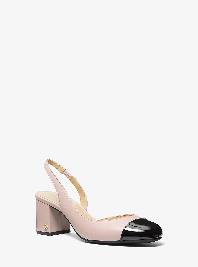 Perla Leather Slingback Pump in SOFT PINK | Michael Kors