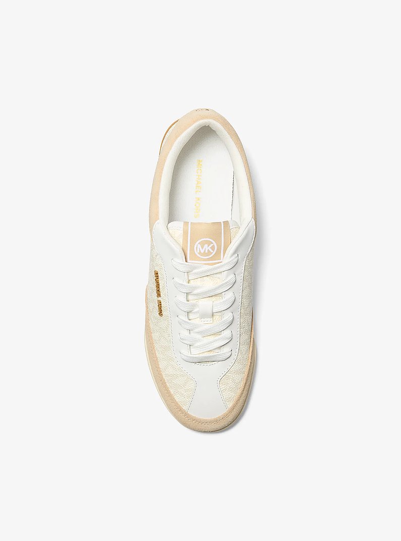 Nolan Signature Logo Sneaker  in EGGSHELL MULTI | Michael Kors