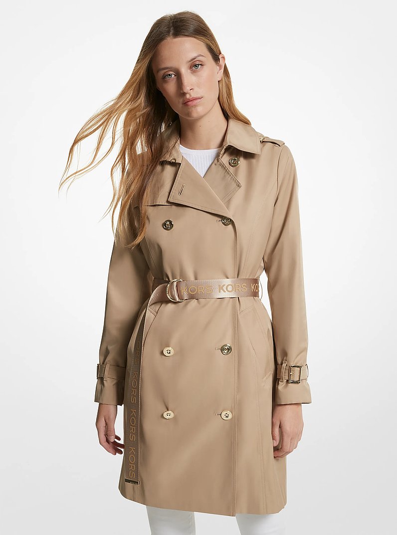 Cotton Blend Trench Coat in KHAKI | Michael Kors