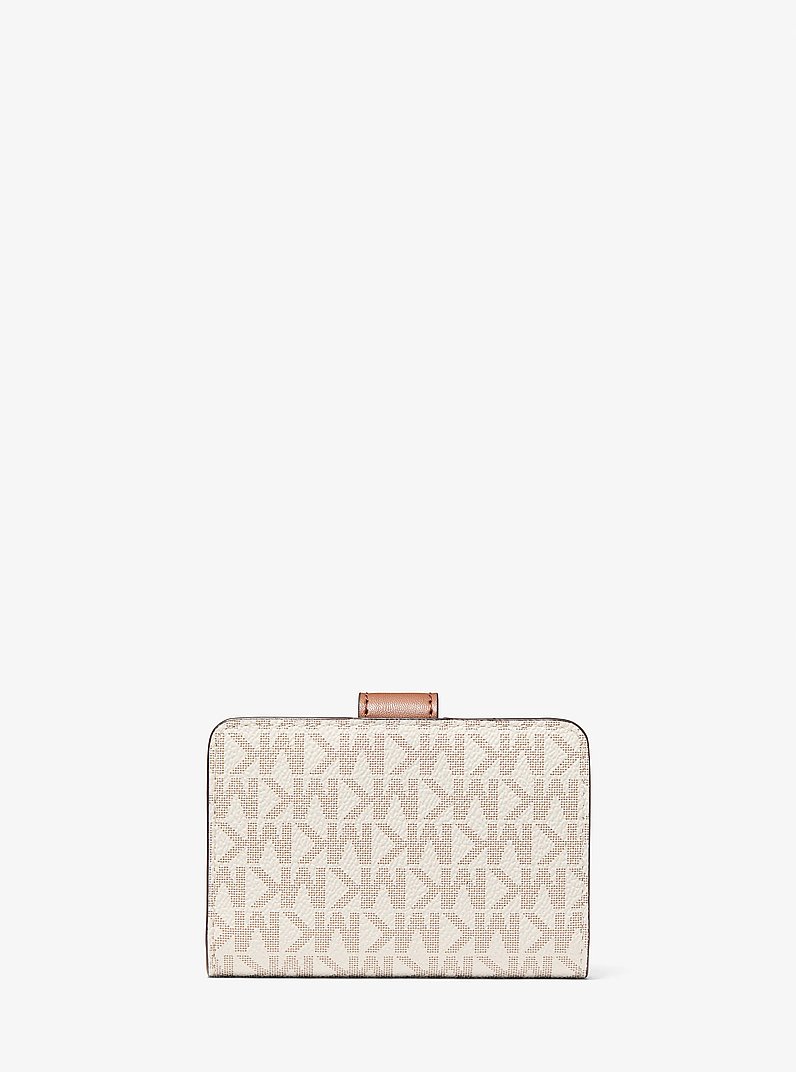 Jet Set Travel Small Signature Logo Billfold Wallet in VANILLE | Michael Kors