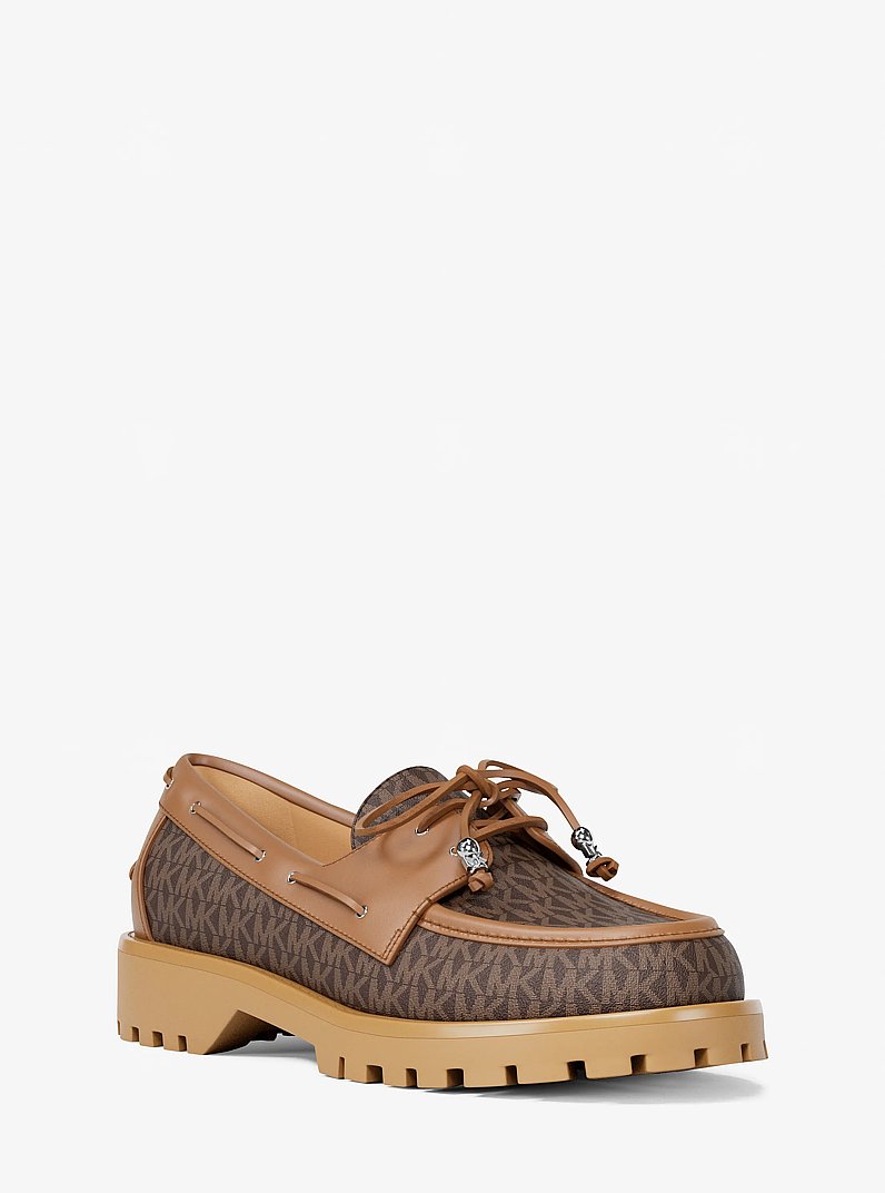 Kenny Signature Logo Loafer in BROWN | Michael Kors