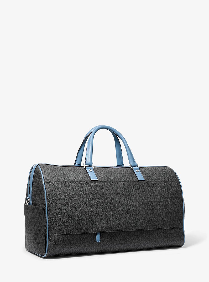 Bedford Extra-Large Signature Logo Striped Weekender Bag in STH PACIFIC | Michael Kors