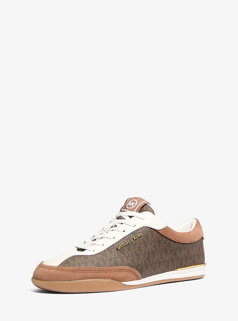 Sneaker Nolan mit Signature-Logomuster in BRAUN MULTI | Michael Kors