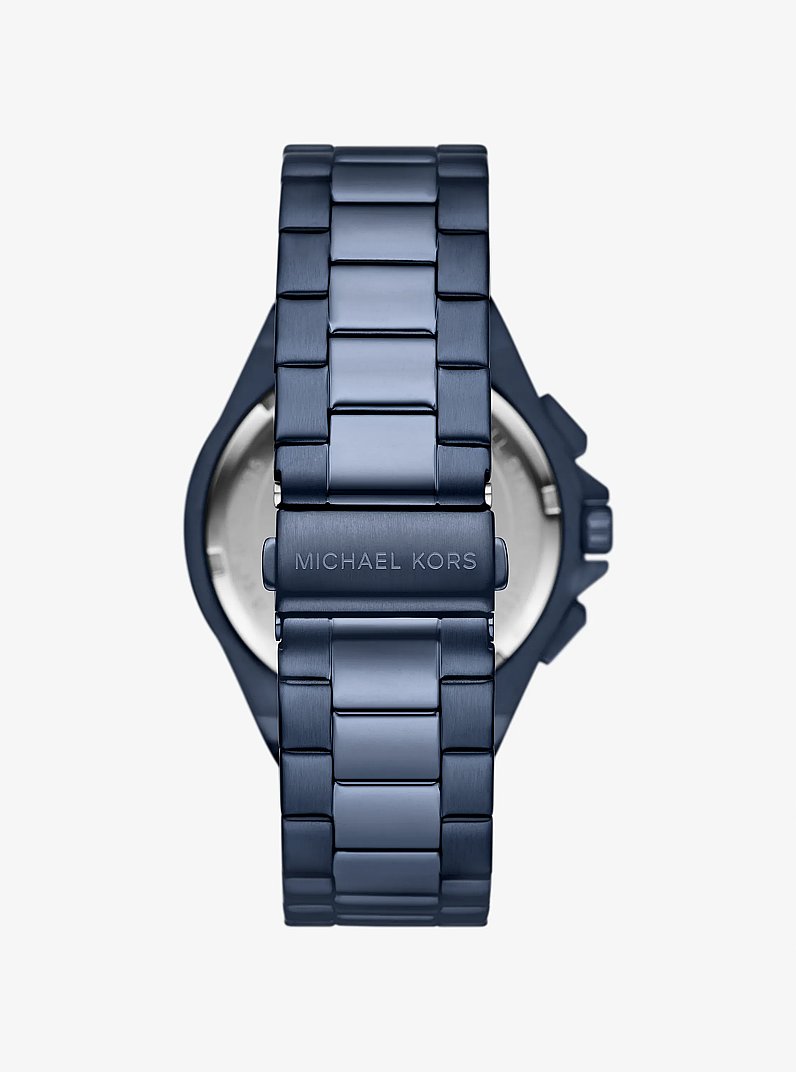 Oversized Lennox Blue-Tone Watch in NAVY - Sale | Michael Kors [US]