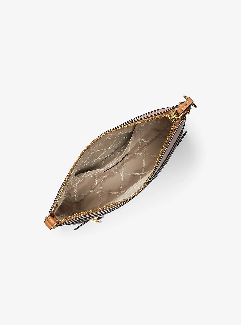 Jet Set Large Logo Crossbody Bag in BRN/ACORN | Michael Kors