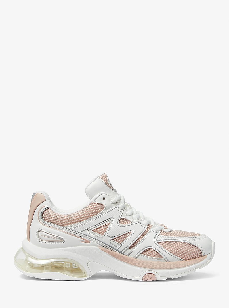 Kit Extreme Mesh and Leather Trainer in PINK MULTI | Michael Kors