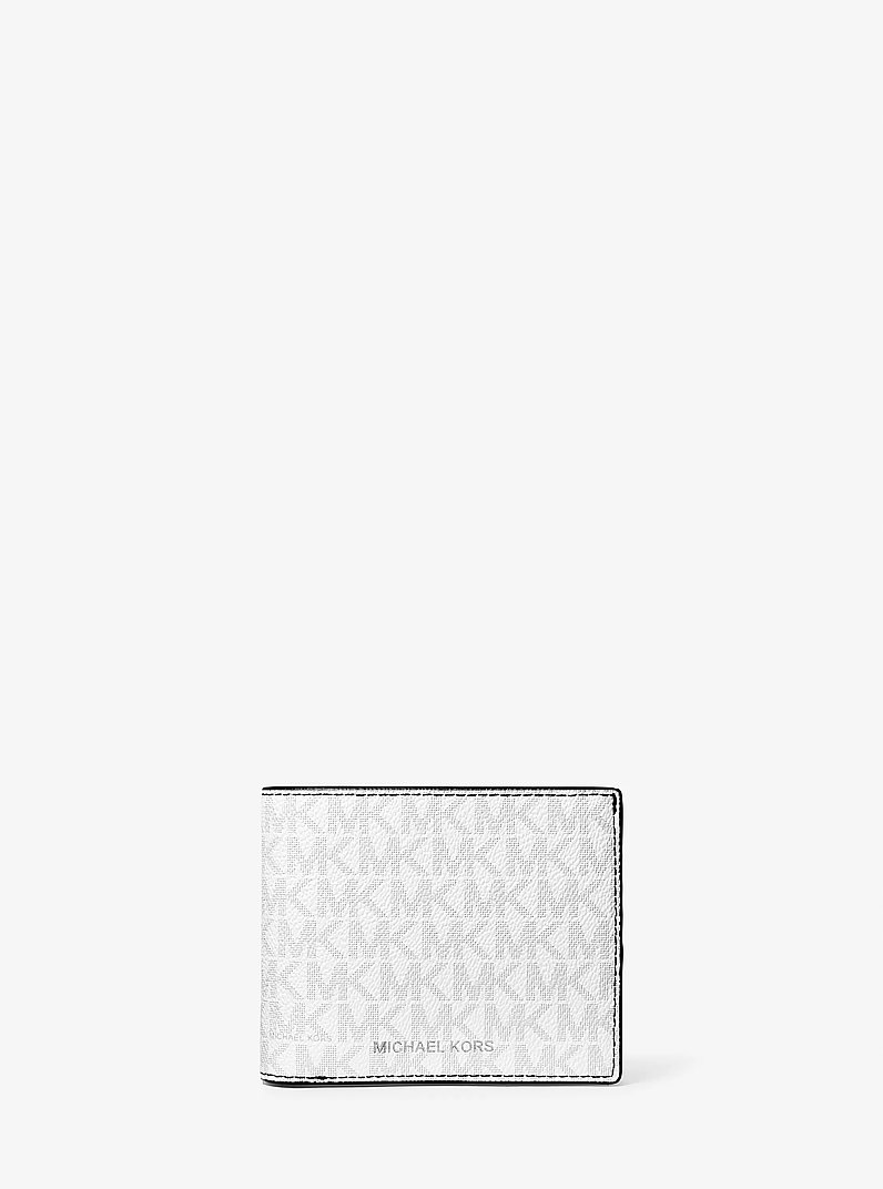 Cooper Logo Billfold Wallet With Passcase in BRIGHT WHT | Michael Kors