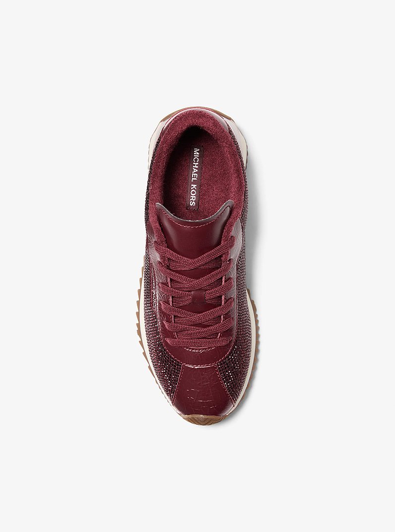 Rhodes Leather Trainer in OXBLOOD | Michael Kors