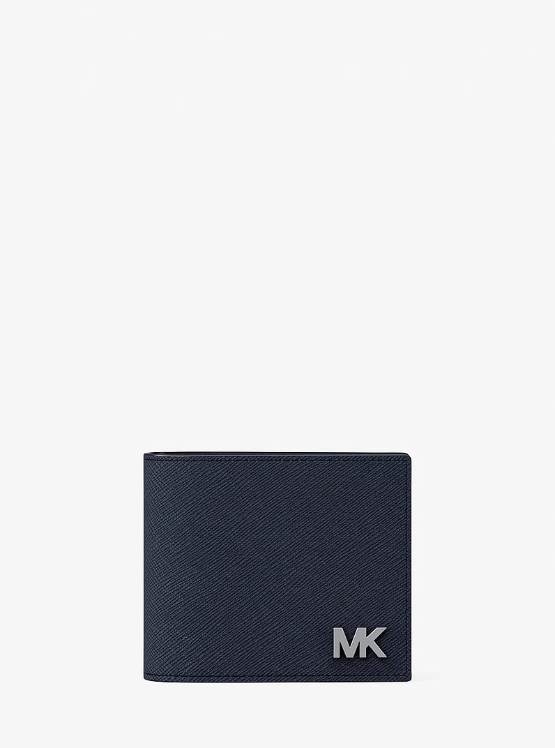 Cooper Leather Billfold Wallet in NAVY | Michael Kors