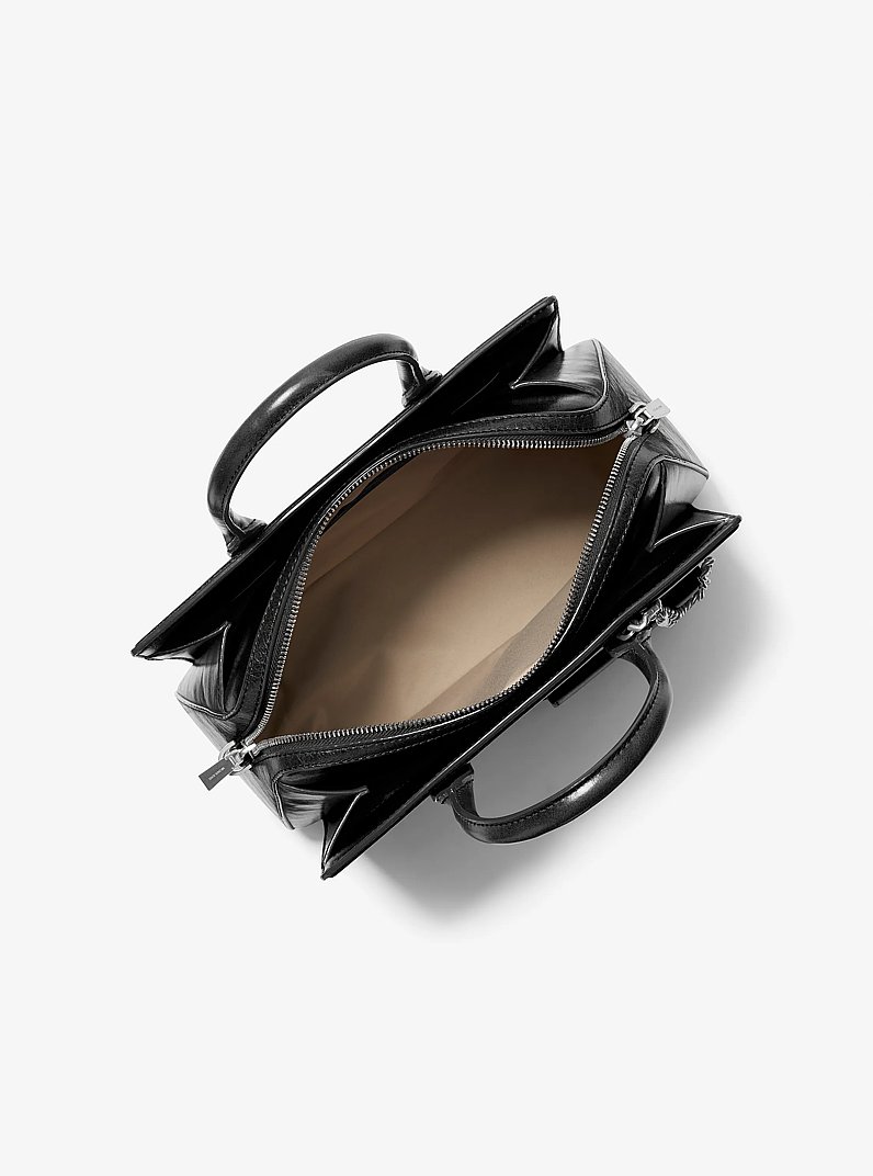 Henkeltasche Laila Medium aus Leder mit Kartenetui in SCHWARZ | Michael Kors