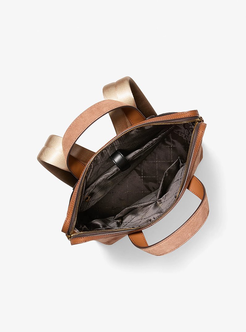 carla ferreri leather & suede convertible backpack Charlotte 3-in-1 in Amphora Italian Backed grain leather accents buffed to perfection carla ferreri leather & suede