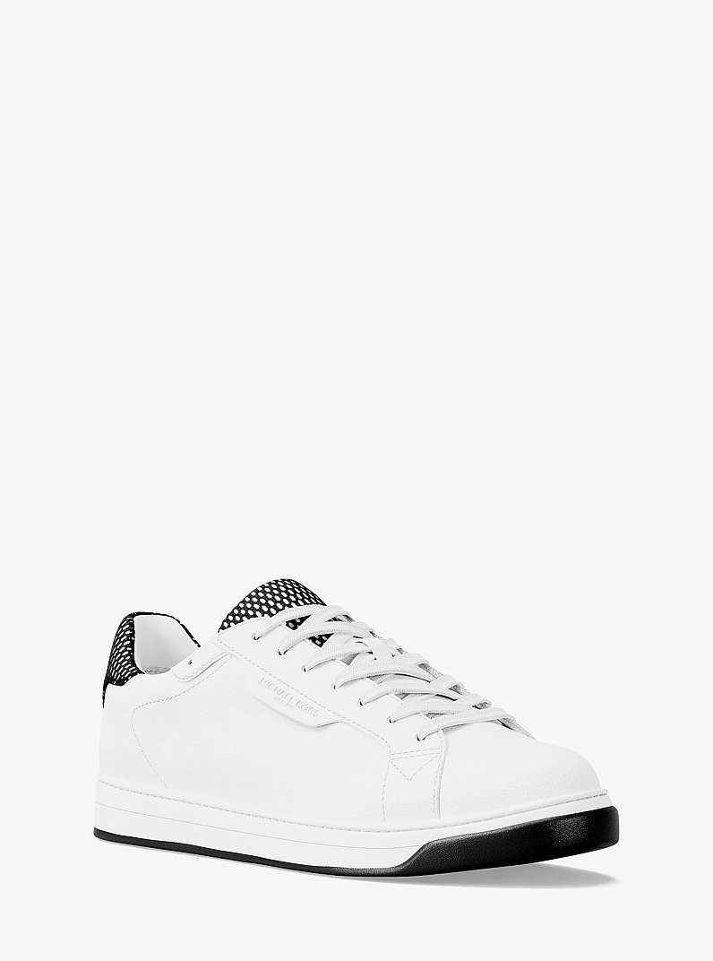 Keating Leather Sneaker in BLACK | Michael Kors