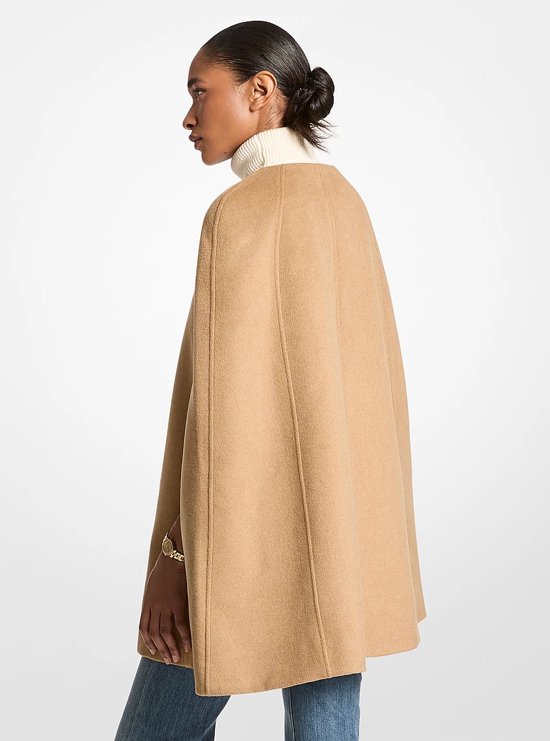 Woven Cape in CAMEL OSCURO | Michael Kors