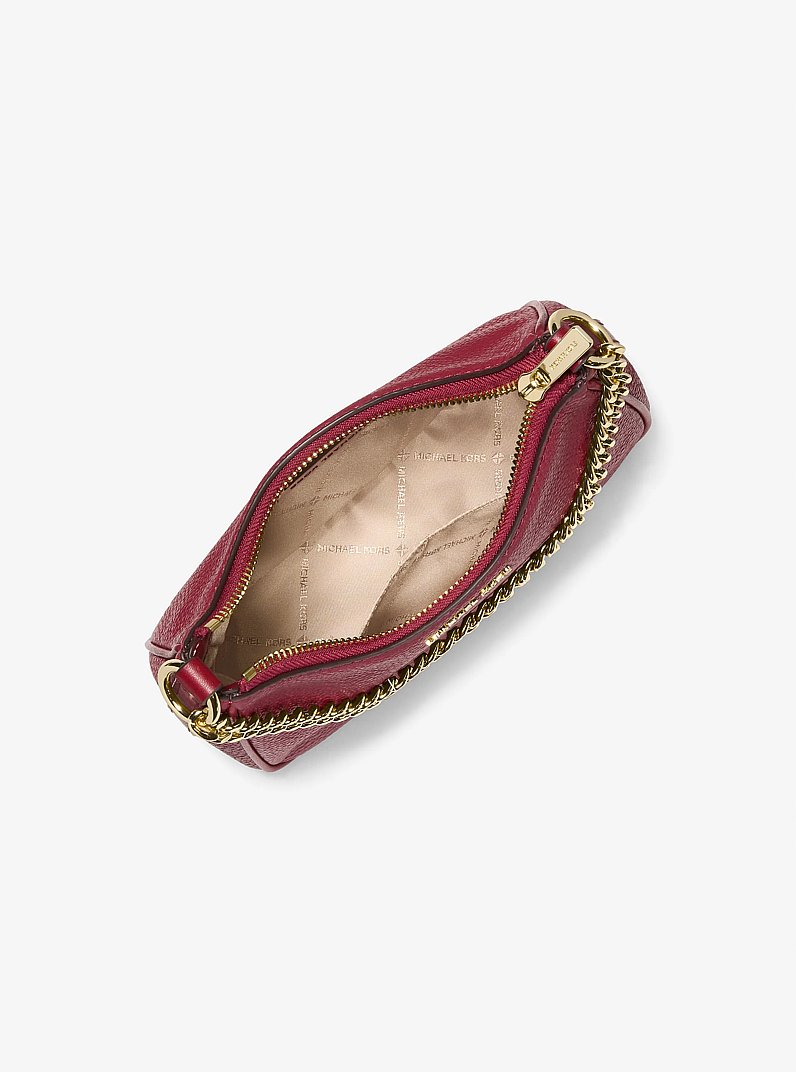 Jet Set Travel Small Pebbled Leather Convertible Crossbody Bag in