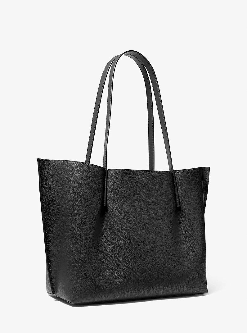 Bolso tote Emilia grande de piel granulada in NEGRO | Michael Kors