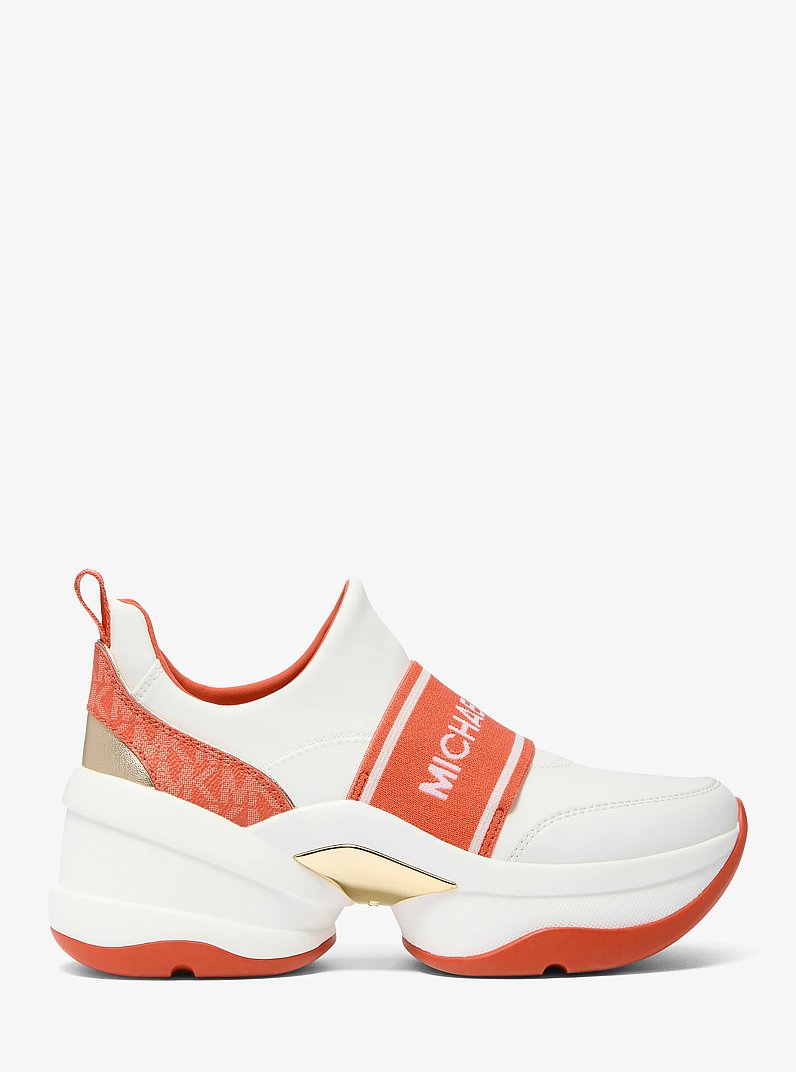 Olympia Scuba Slip-On Trainer in RED CLAY | Michael Kors