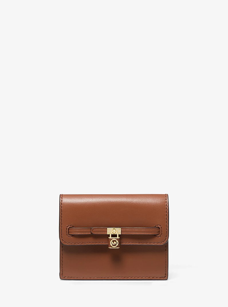 Pasjeshouder Hamilton Legacy van leer, klein in LUGGAGE | Michael Kors