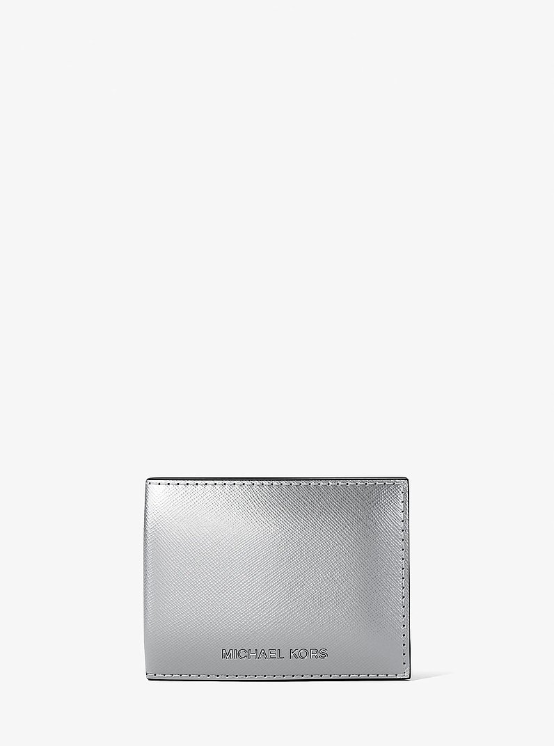 Billetera plegable Cooper metalizada in PLATEADO | Michael Kors
