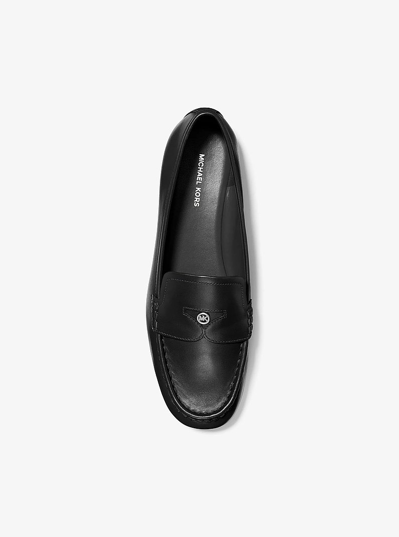 Jennings Leather Loafer in BLACK | Michael Kors