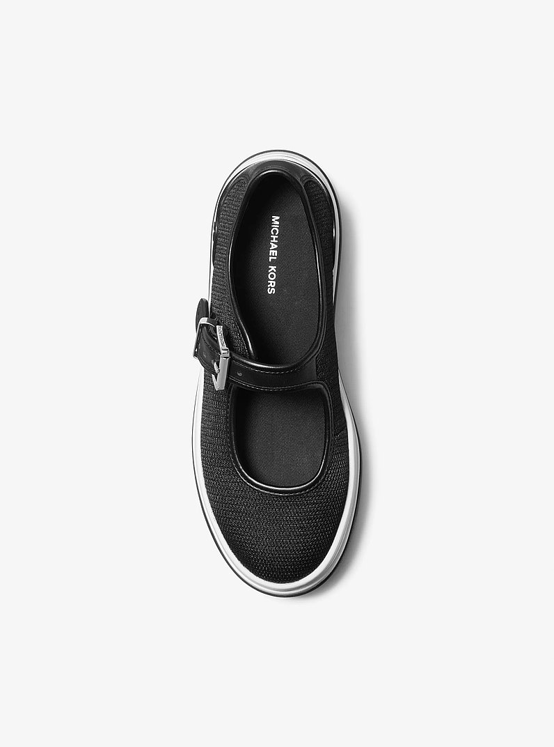 Zapatilla Hayes de malla con silueta Mary Jane in NEGRO | Michael Kors