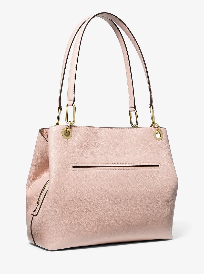 Kensington Large Pebbled Leather Tote Bag in SOFT PINK | Michael Kors