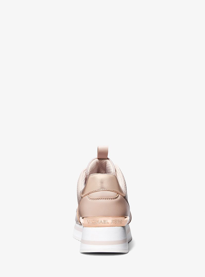 Raina Signature Logo Platform Trainer in BALLET | Michael Kors