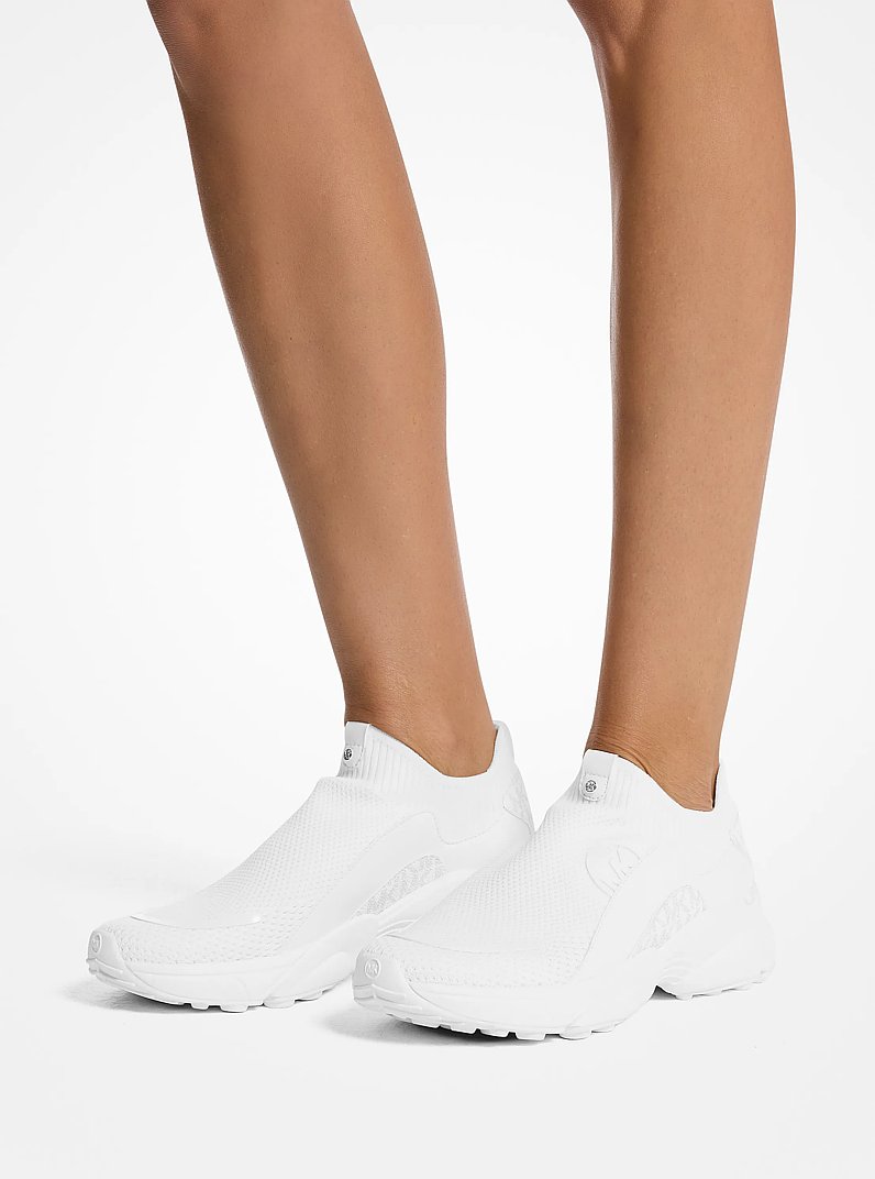 Sami Stretch Knit Trainer in BRIGHT WHT | Michael Kors