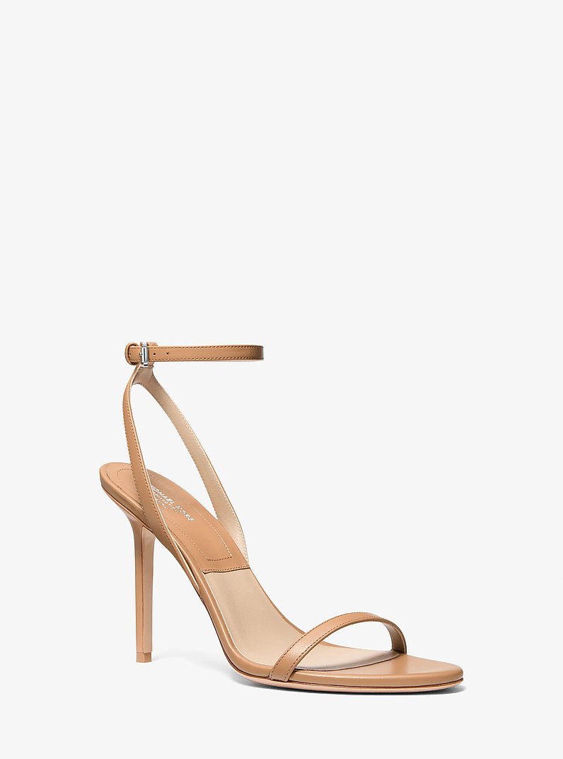 Gwyneth Leather Sandal in SUNTAN | Michael Kors