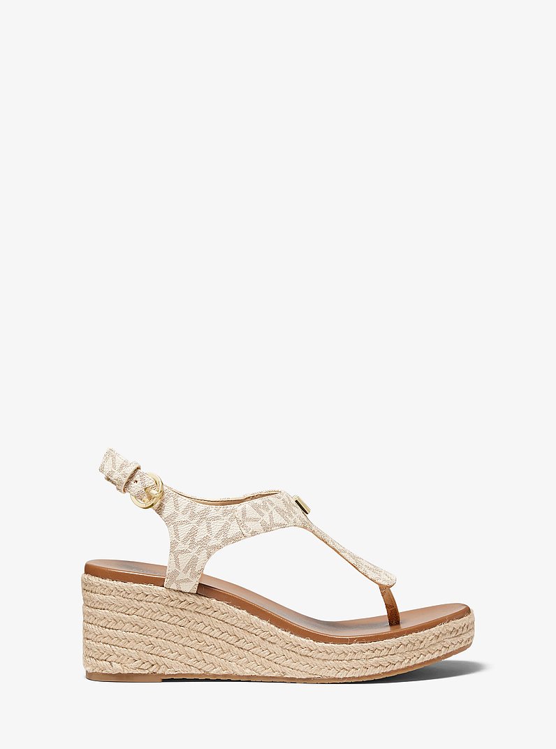 Laney Logo Espadrille Wedge Sandal