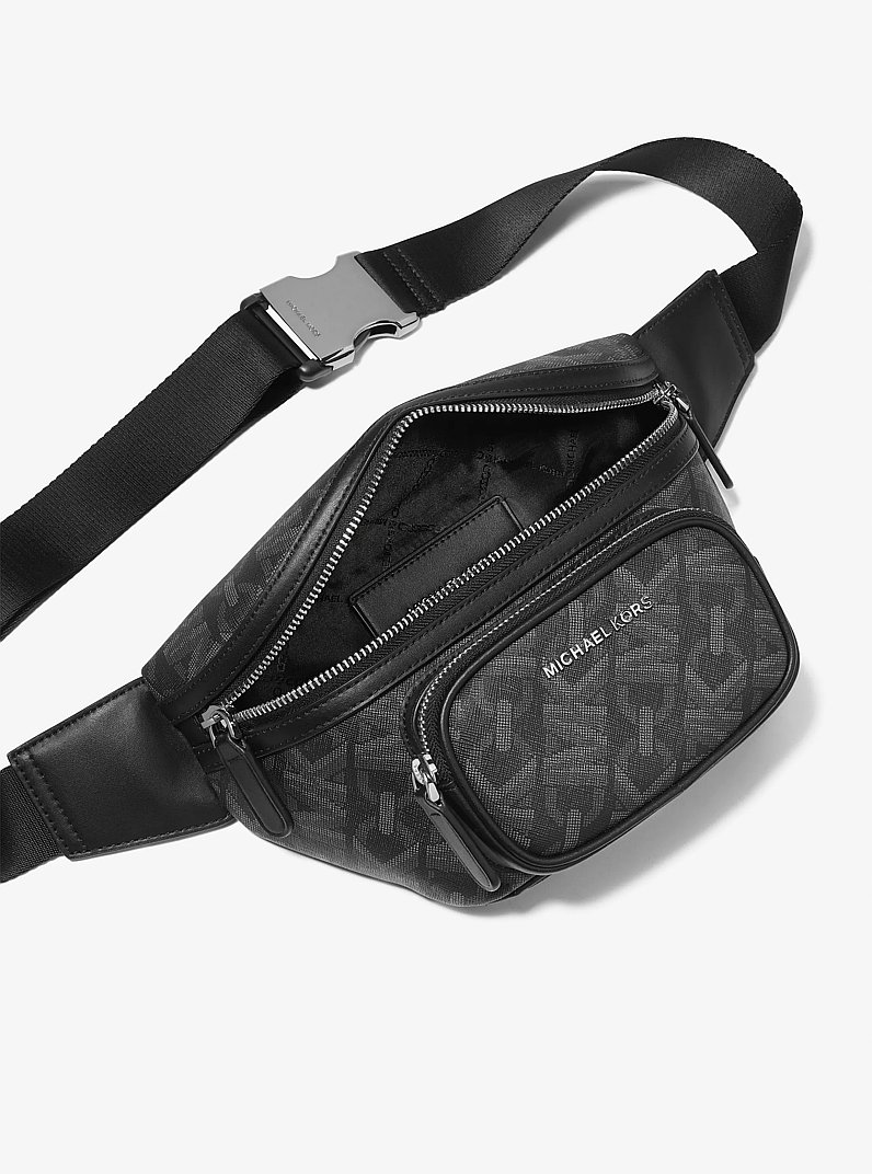 Sling-Tasche Hudson mit Empire Signature-Logomuster in SCHWARZ | Michael Kors