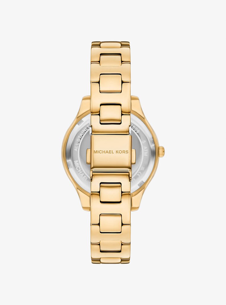 Liliane Pav&eacute; Gold-Tone Watch in GOLD | Michael Kors