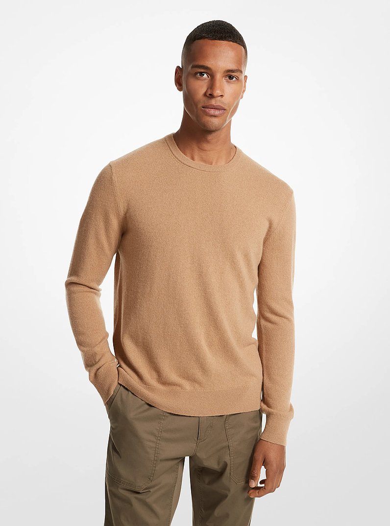 Cashmere Sweater in DARK CAMEL MELANGE | Michael Kors