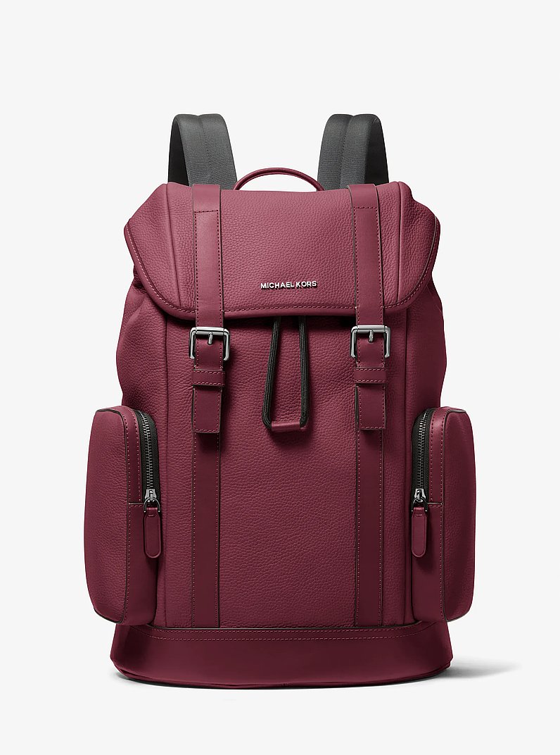 Sac &agrave; dos Hudson en cuir grain&eacute; in M&Ucirc;RE | Michael Kors