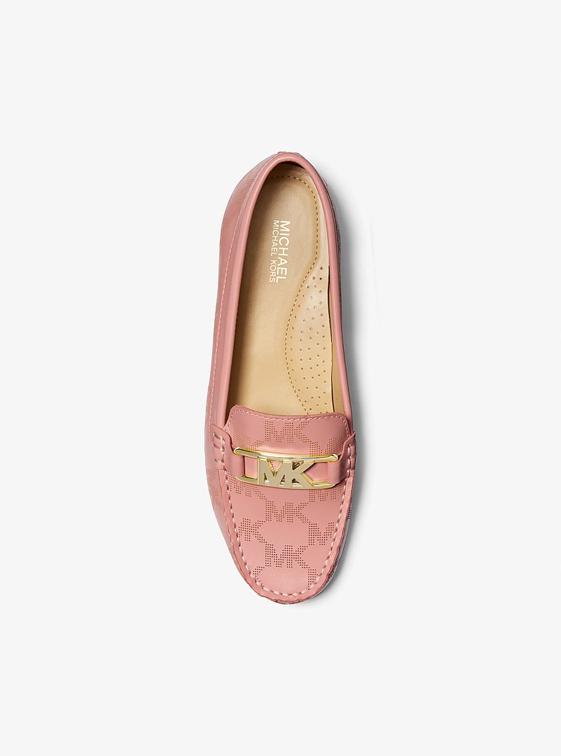 Camila Logo Perforated Moccasin in PRIMROSE | Michael Kors