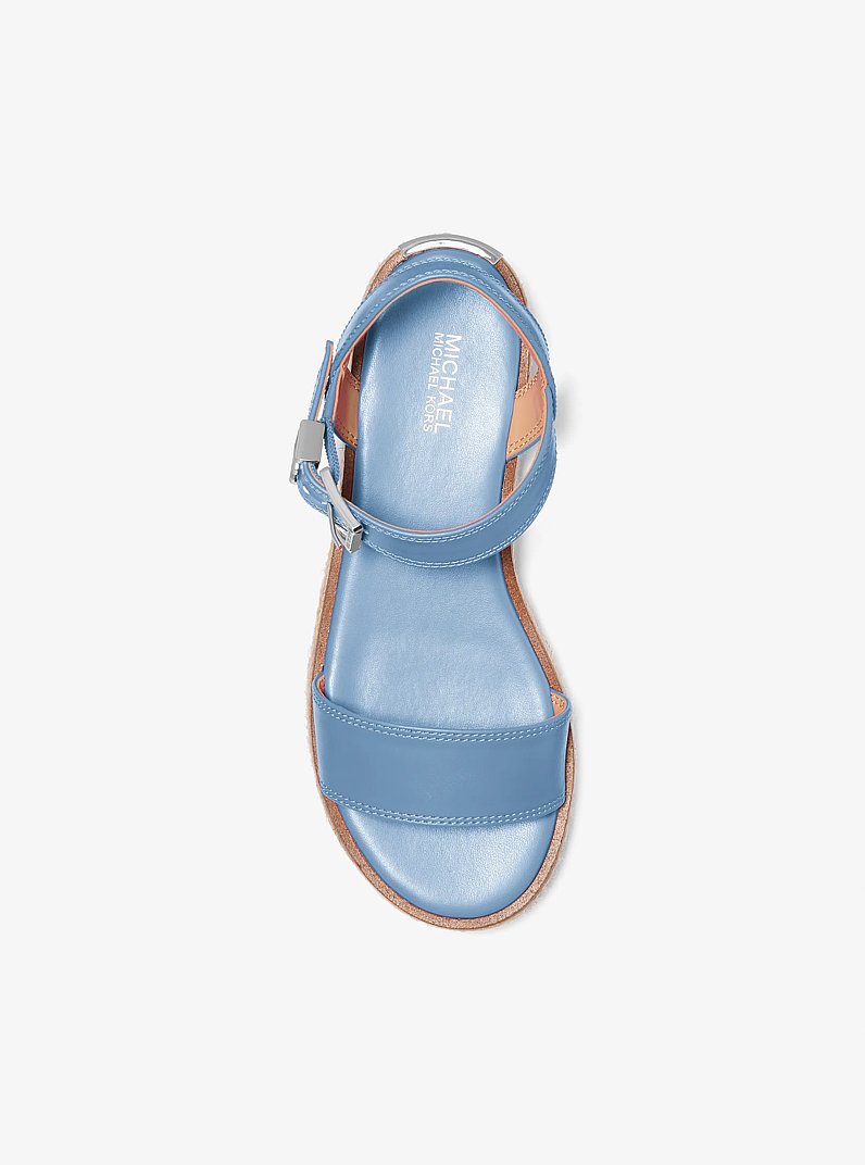 Sandale compens&eacute;e Richie in BLEU CIEL CLAIR | Michael Kors