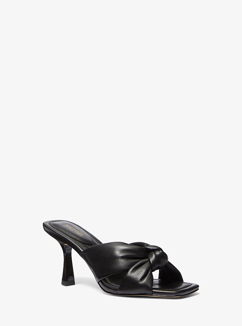 Sandale Elena aus Leder in SCHWARZ | Michael Kors
