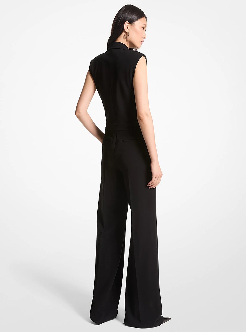 Zweireihiger Jumpsuit aus Krepp
