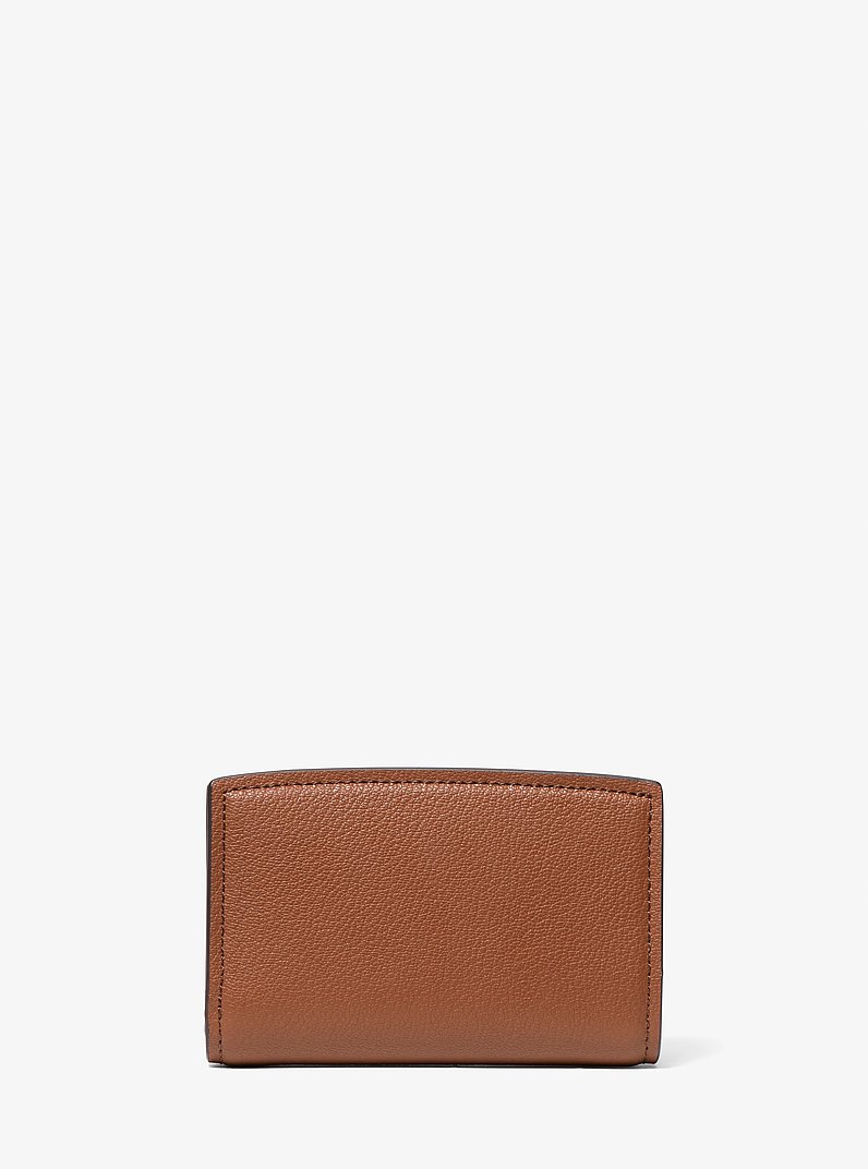 Bryant Medium Pebbled Leather Wallet in LUGGAGE | Michael Kors