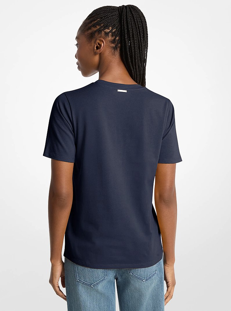 T-shirt &agrave; logo graphique in MIDNIGHTBLUE | Michael Kors