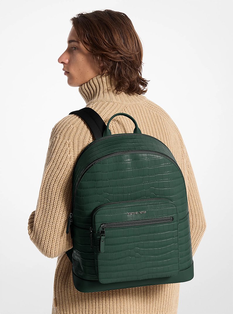 Sac &agrave; dos Hudson en cuir effet crocodile en relief pour le bureau in [3228] | Michael Kors