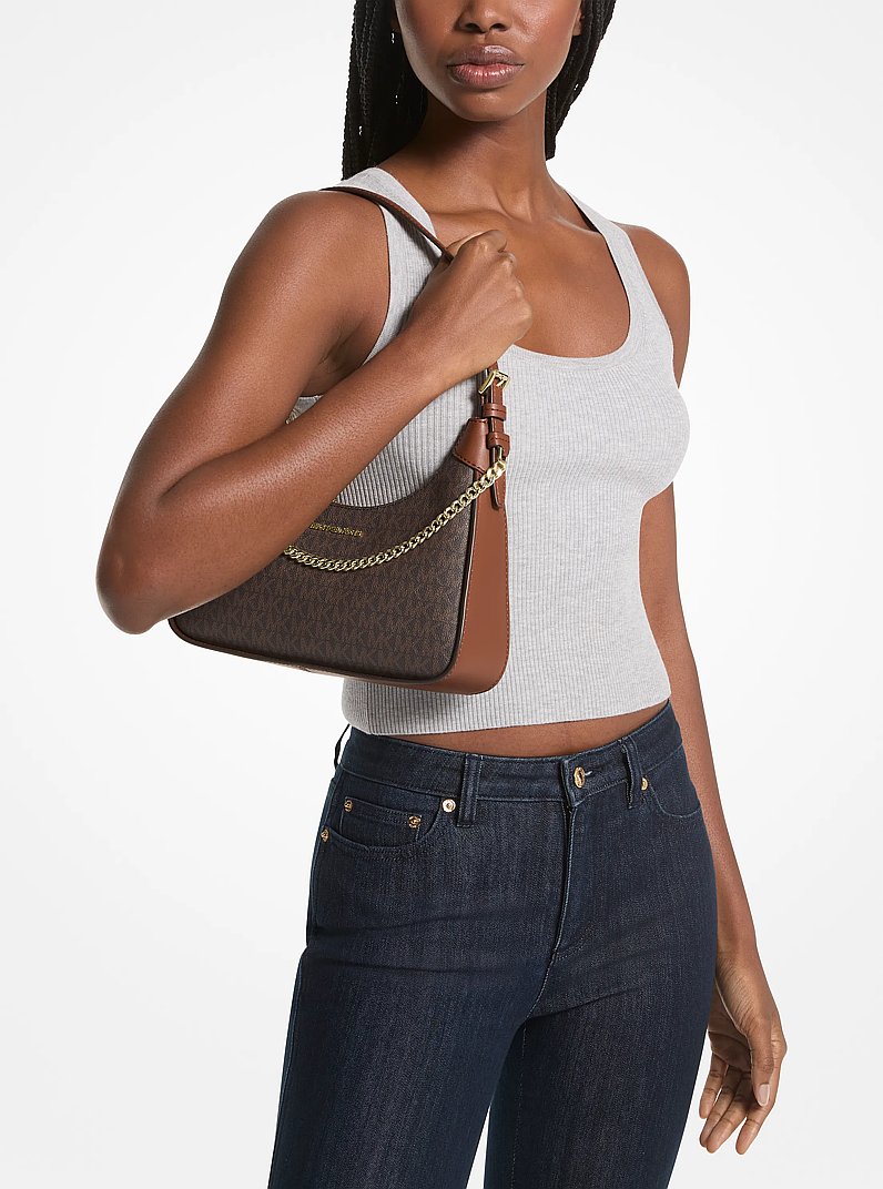 Wilma Medium Signature Logo Shoulder Bag