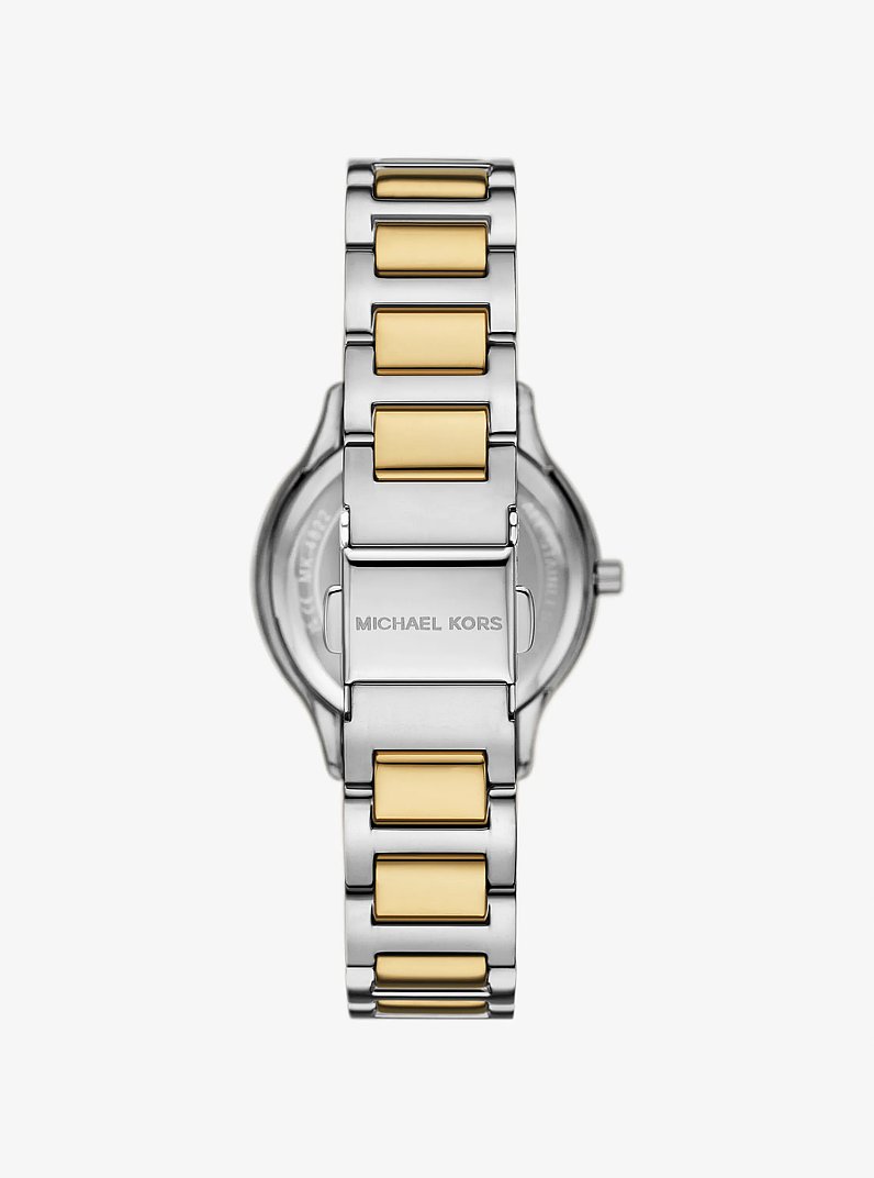 Mini Sage Pav&eacute; Two-Tone Watch in TWO TONE | Michael Kors