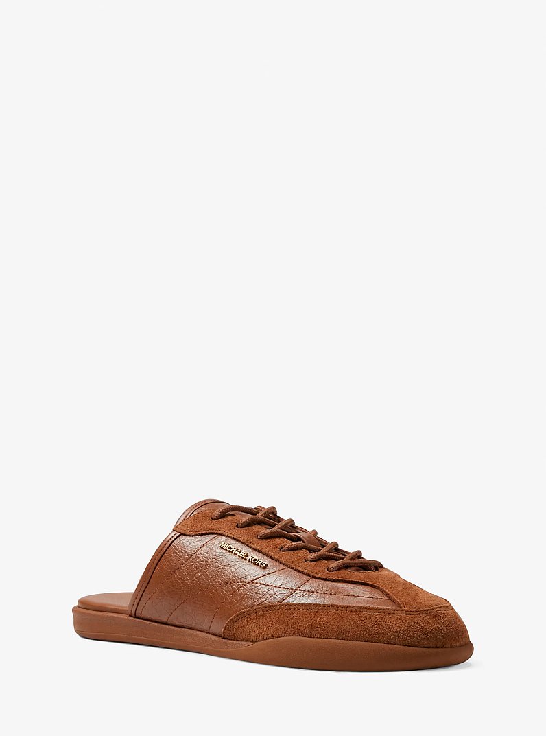 Nolan Leather Mule in LUGGAGE | Michael Kors