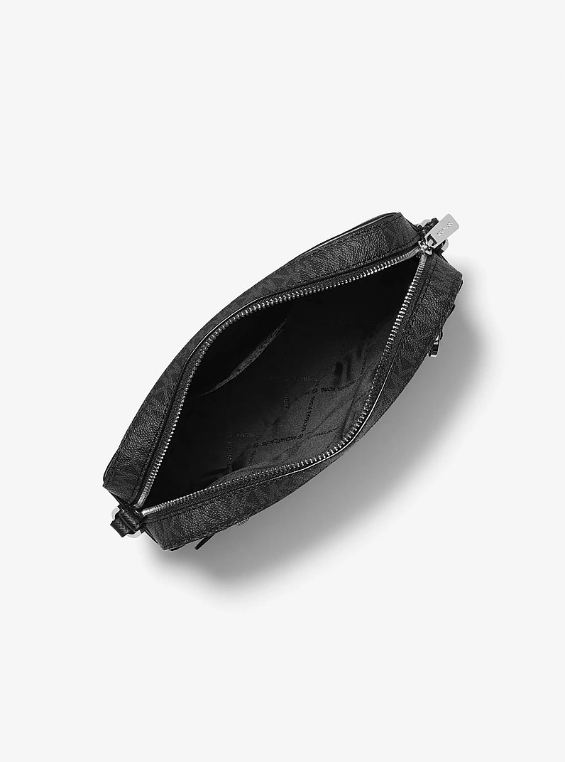 Bolsa cruzada Jet Set grande con logotipo in NEGRO | Michael Kors