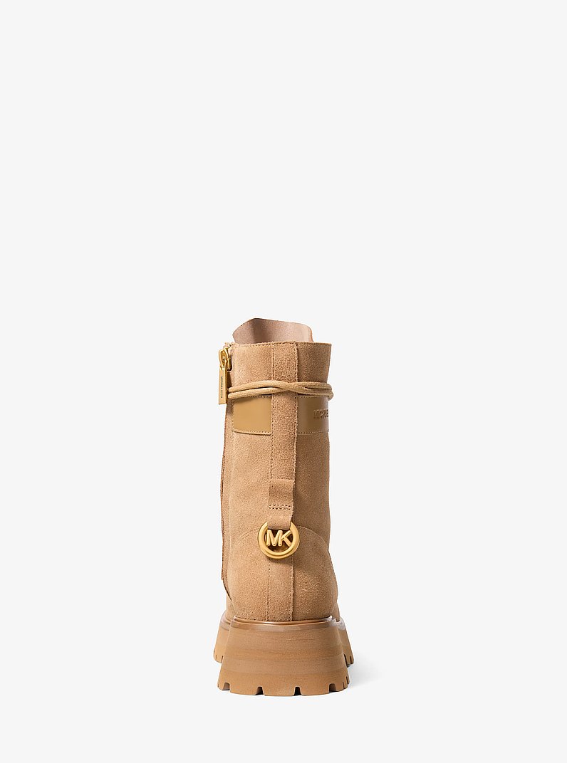 Stivale combat Caleb in pelle scamosciata in [3740] | Michael Kors