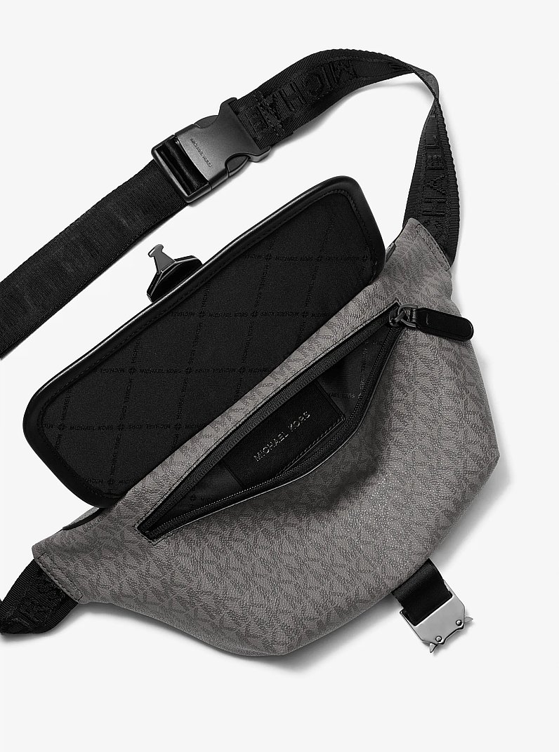 Hudson Signature Logo Sling Pack in STORM | Michael Kors